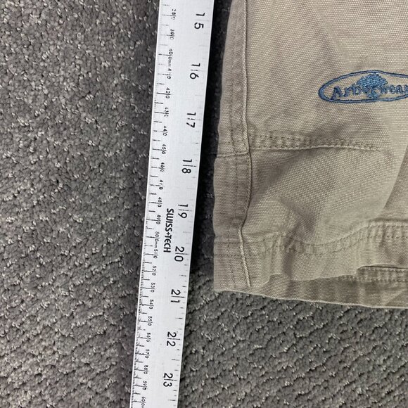 Arborwear Cago Shorts Men's 32 Canvas Cotton Khaki Hiking Outdoor Walking Walk - Picture 13 of 14